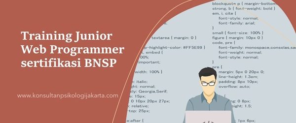 Training Junior Web Programmer sertifikasi BNSP